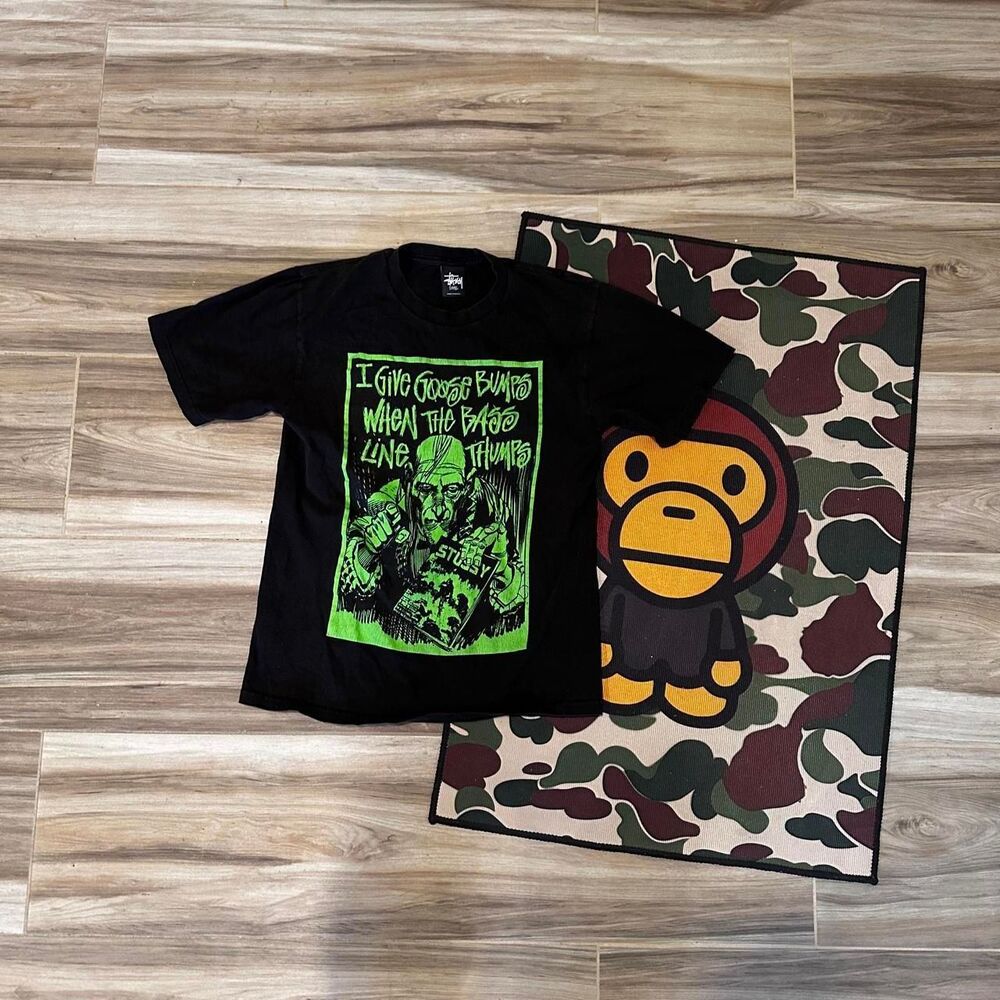 Stüssy x Creepy collab black t-shirt